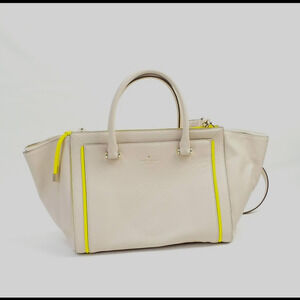 Kate Spade New York Orley Leather Tote Pumice & Yellow